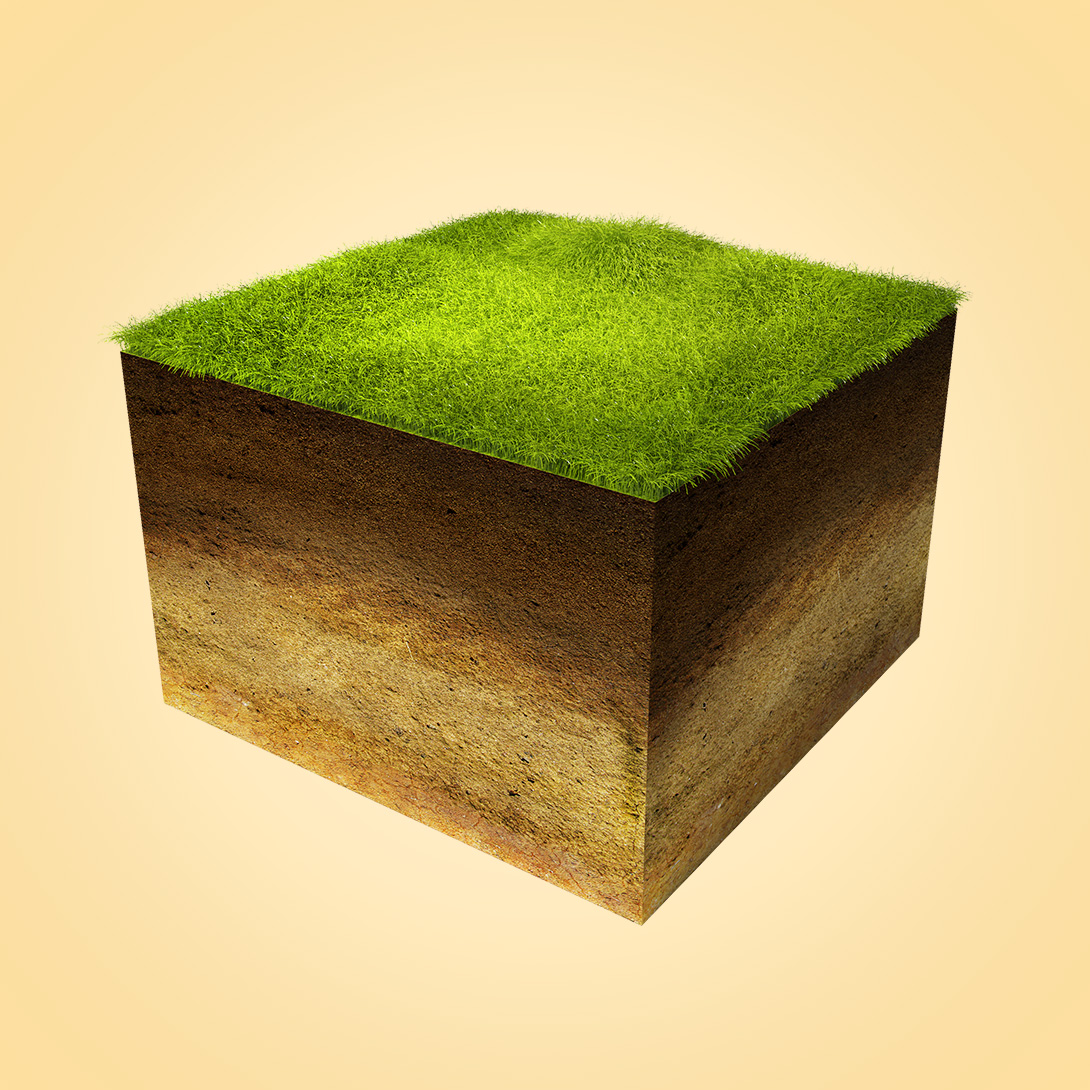 Illustration av Mineraljord