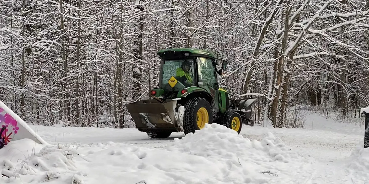 Traktor som sandar, halkstopp