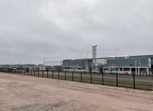 Bild på serverhall i Stackbo, beläget cirka 15 kilometer sydväst om Gävle. 